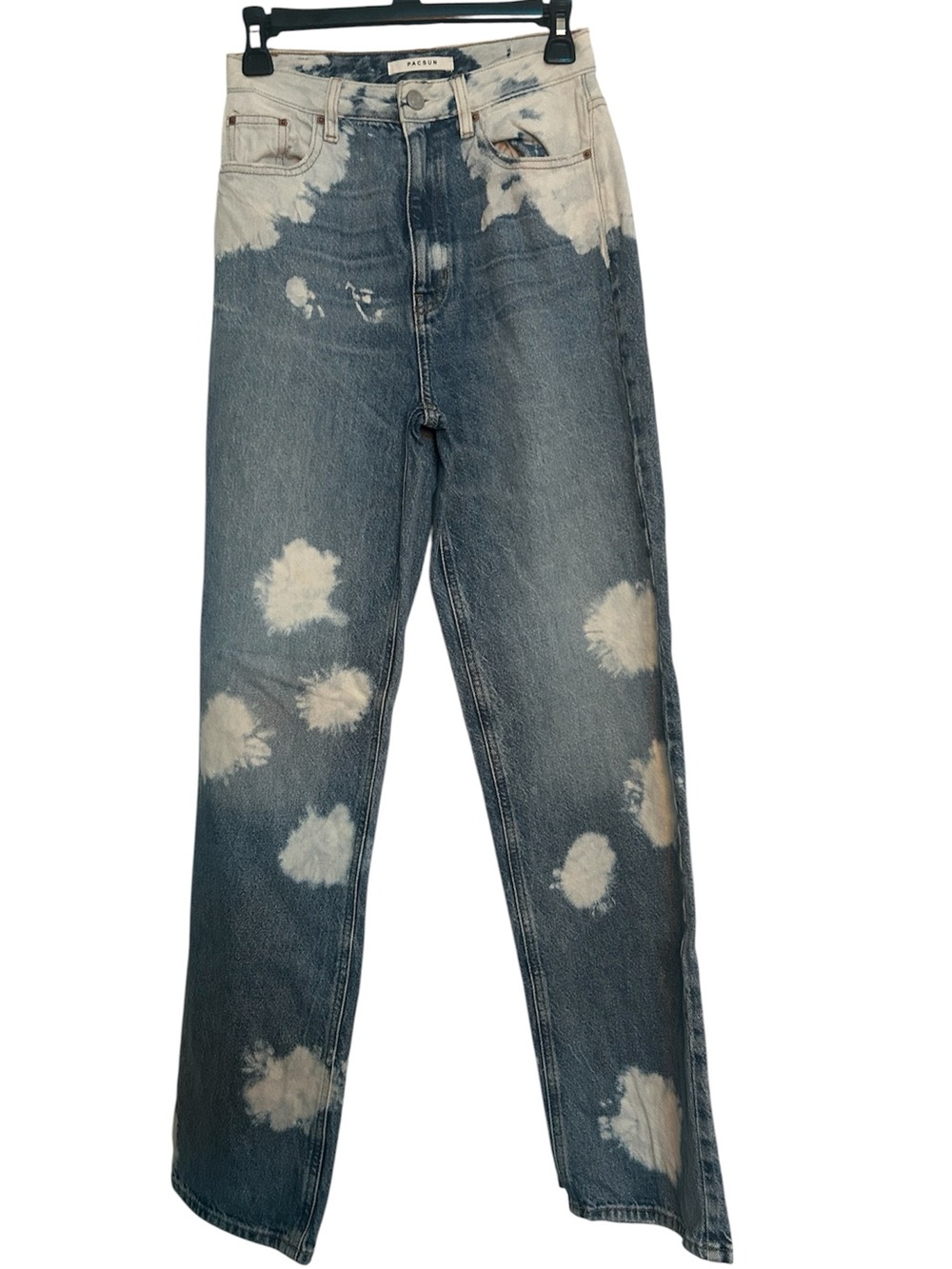 PacSun Blue & White Tie-Dye Denim Jeans
